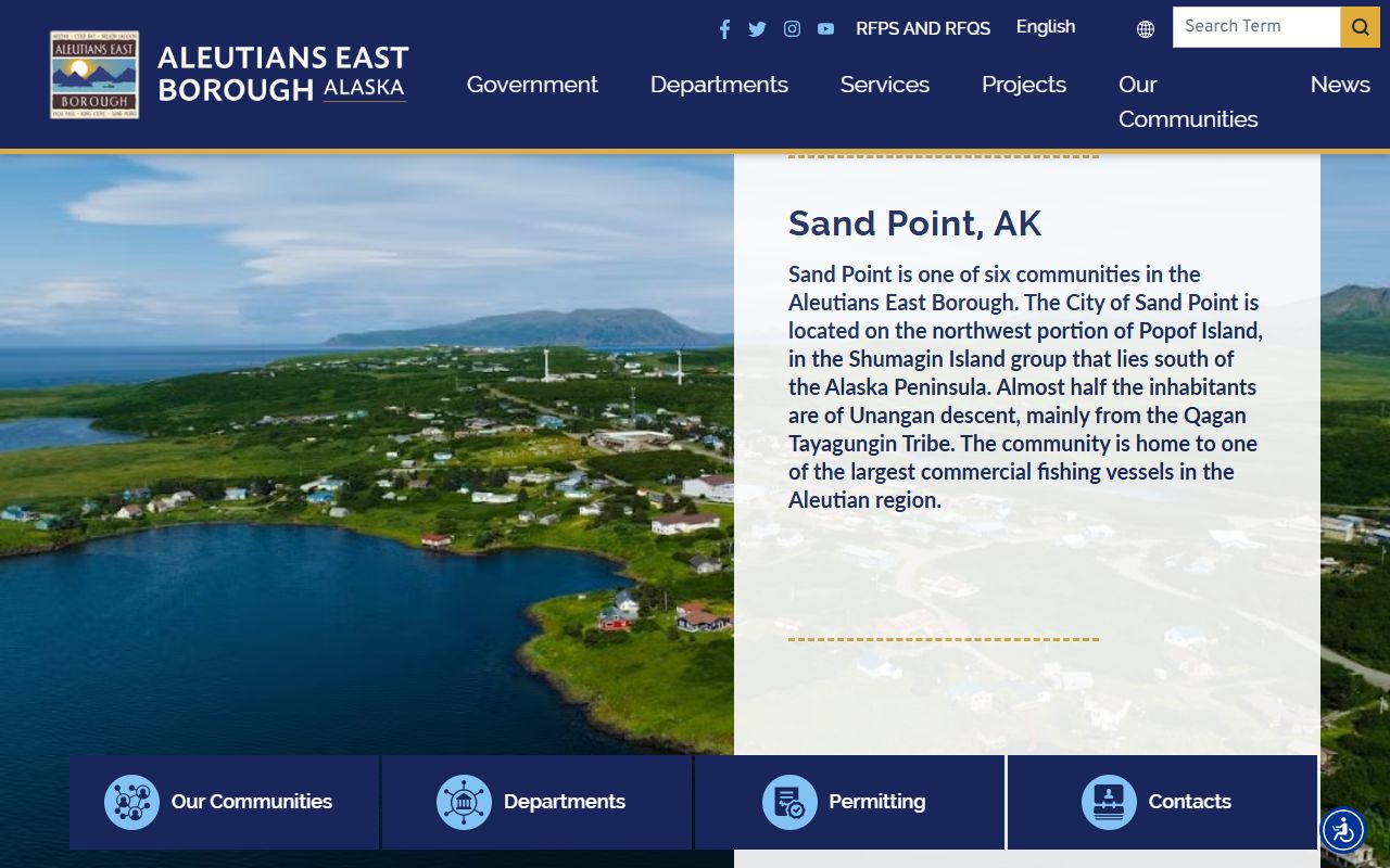 Aleutians East Borough official website