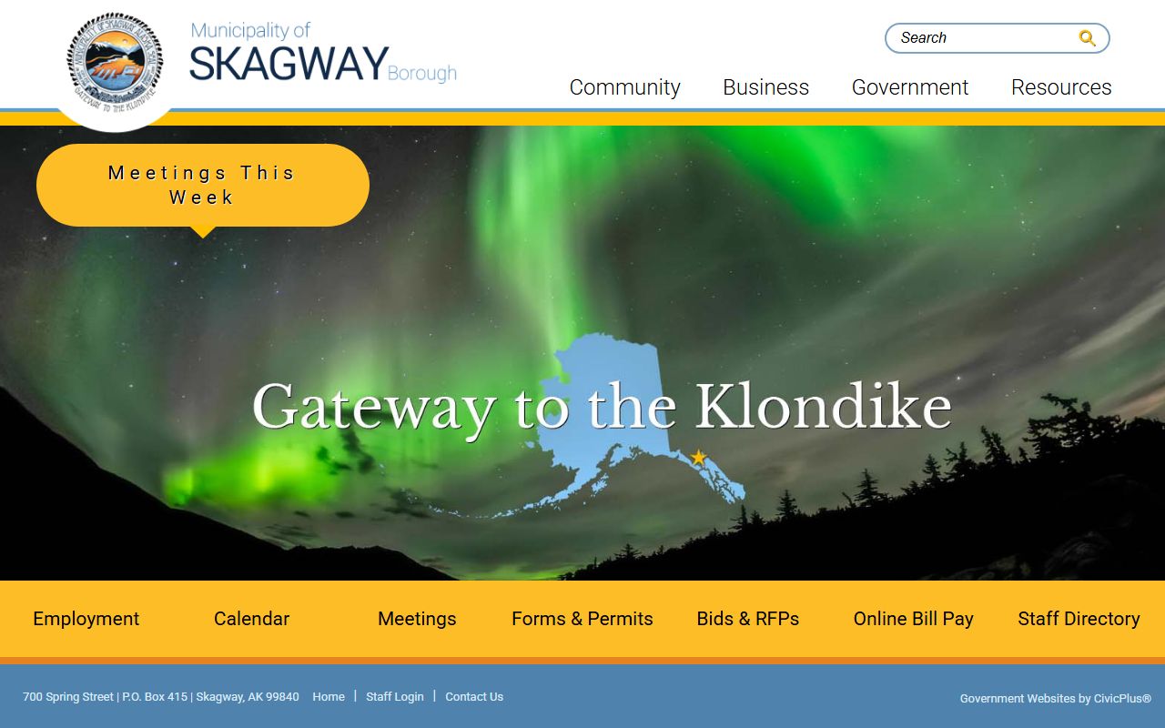 Skagway Municipality official website